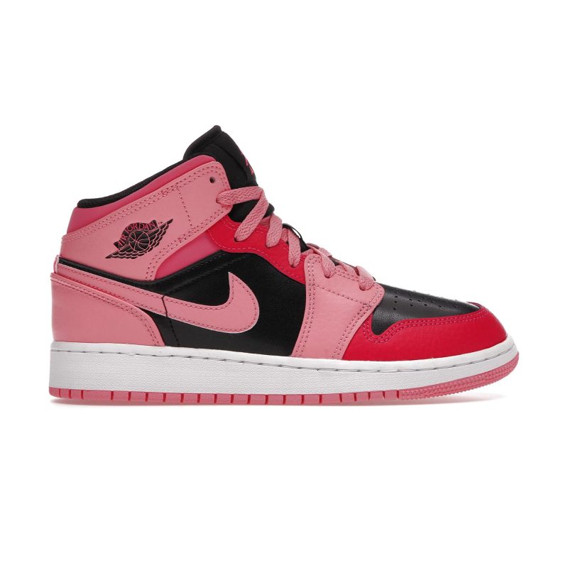 AIR JORDAN 1 MID CORAL CHALK GS Crepslocker Front