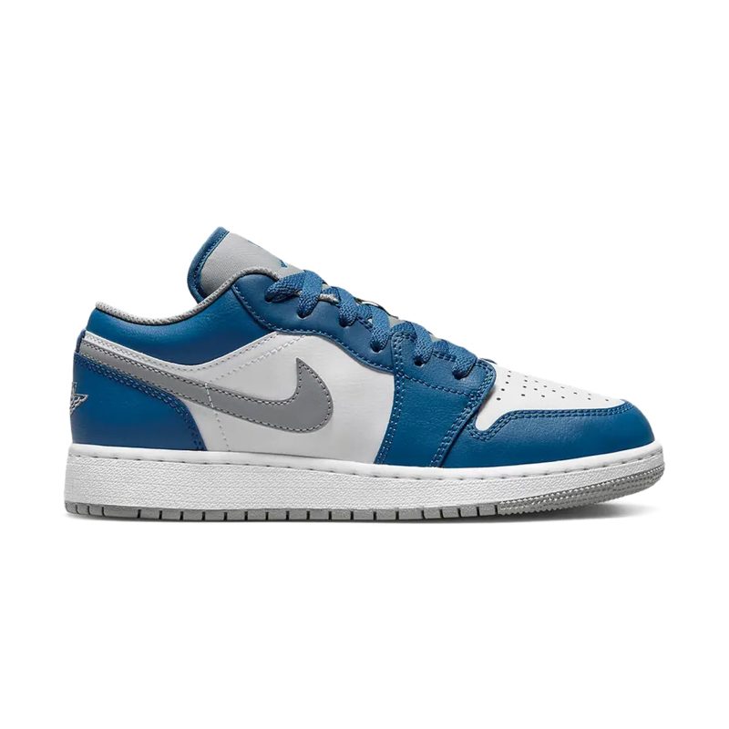 Air Jordan 1 Low True Blue GS Crepslocker Front