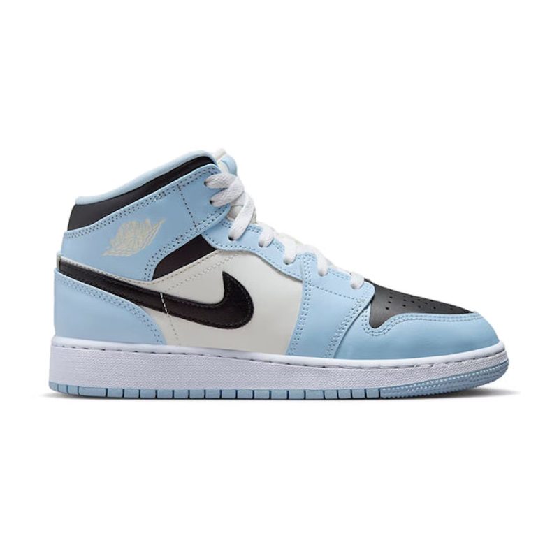 Air Jordan 1 Mid Ice Blue GS Crepslocker Front