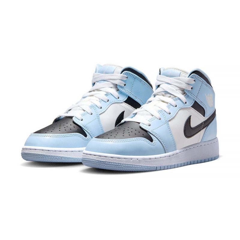 Air Jordan 1 Mid Ice Blue GS Crepslocker Front 20e495e3 a961 4b30 b0f6 5c8fd5e01111