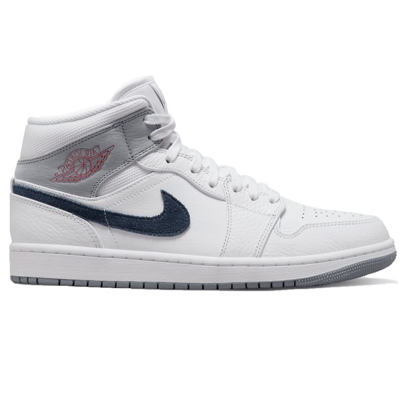 Air Jordan 1 Mid Paris White Crepslocker Front