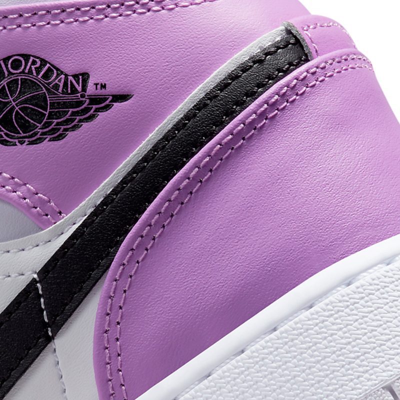 Air Jordan 1 Mid Pink Lavender GS Crepslocker Back TAbjpg