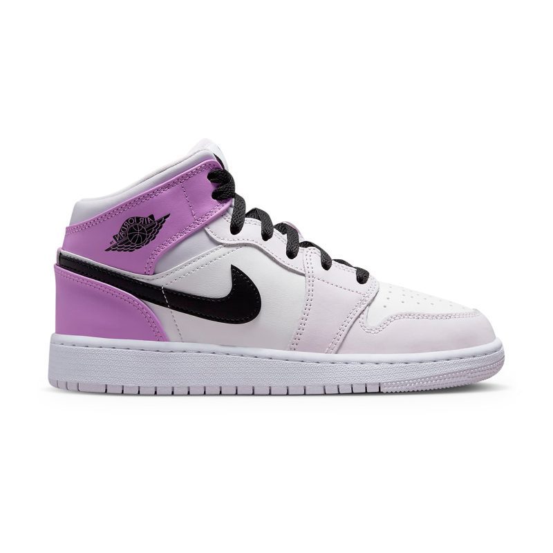 Air Jordan 1 Mid Pink Lavender GS Crepslocker Front