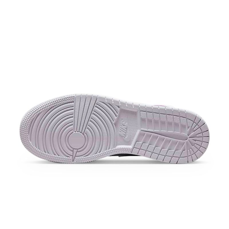 Air Jordan 1 Mid Pink Lavender GS Crepslocker Sole