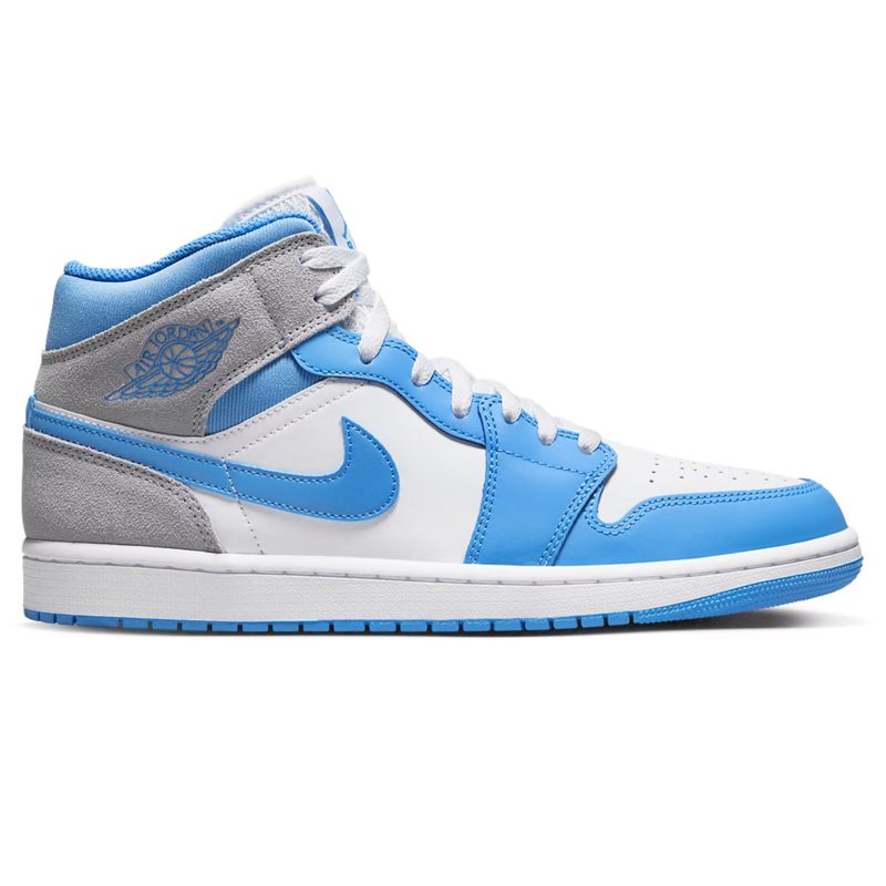 Air Jordan 1 Mid University Blue Grey Crepslocker Front