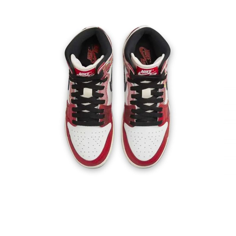 Air jordan 1 retro high og spider man across the spider verse gs dv1753 601 crepslocker top