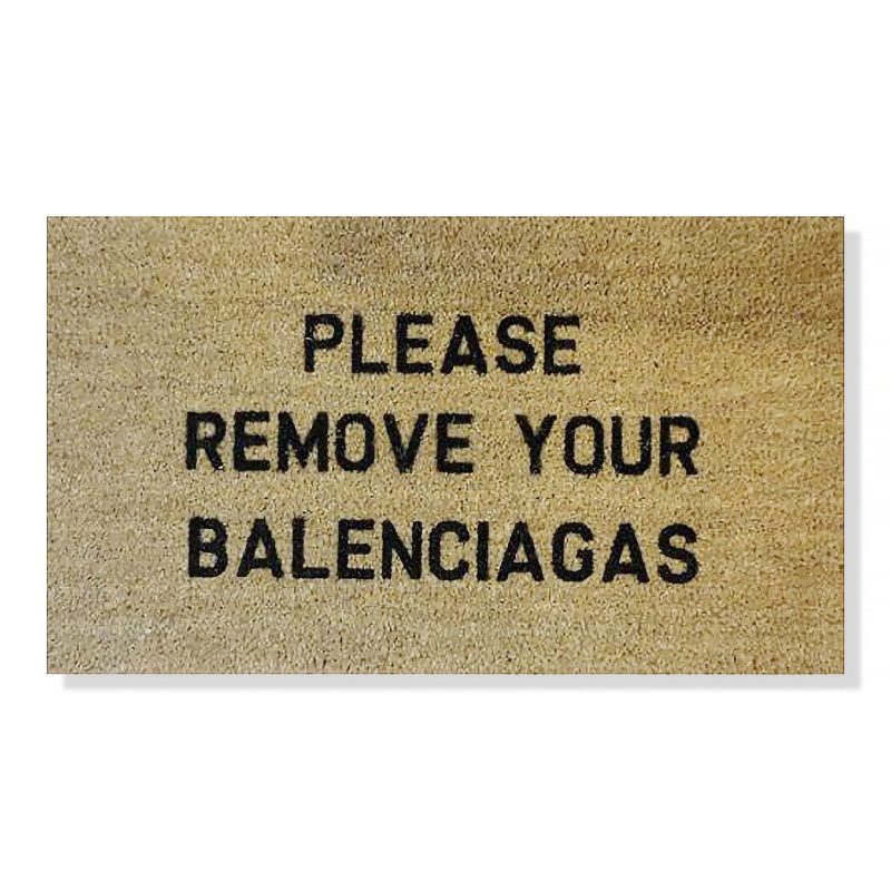 BALENCIAGA DOORMAT 70X40CM Crepslocker Front