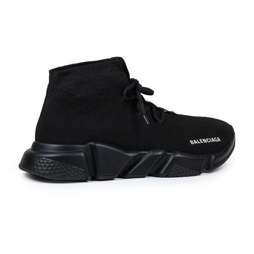 Balenciaga Speed Knit Lace Sock Triple Black Crepslocker Back