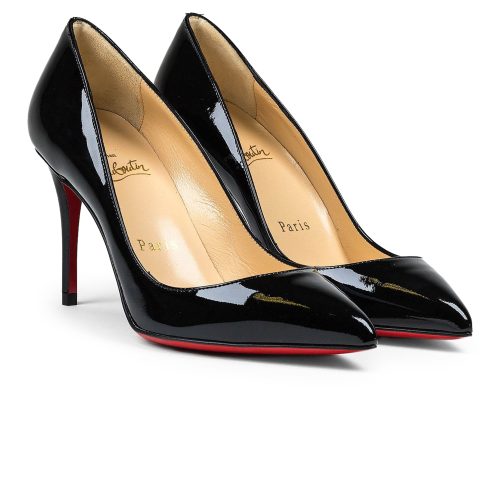 Christian Louboutin Pigalle Follies Patent Black 85 Heel 4