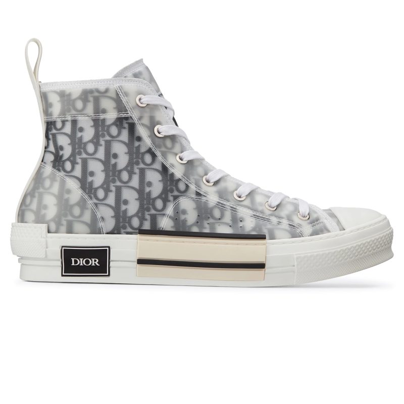 Dior B23 Dior Oblique High White Sneaker Crepslocker Side