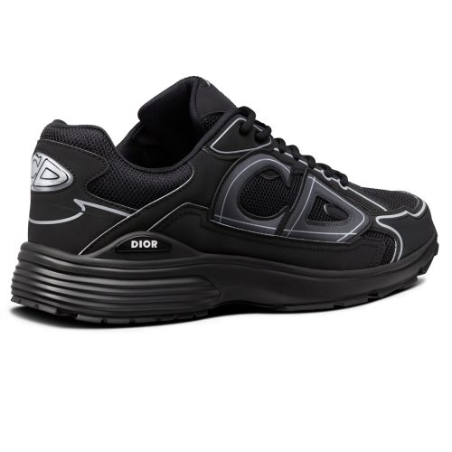 Dior B30 Technical Mesh Black Trainer Crepslocker Back Side