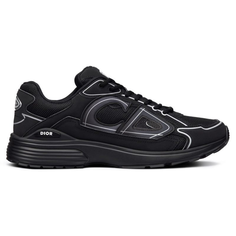 Dior B30 Technical Mesh Black Trainer Crepslocker Front