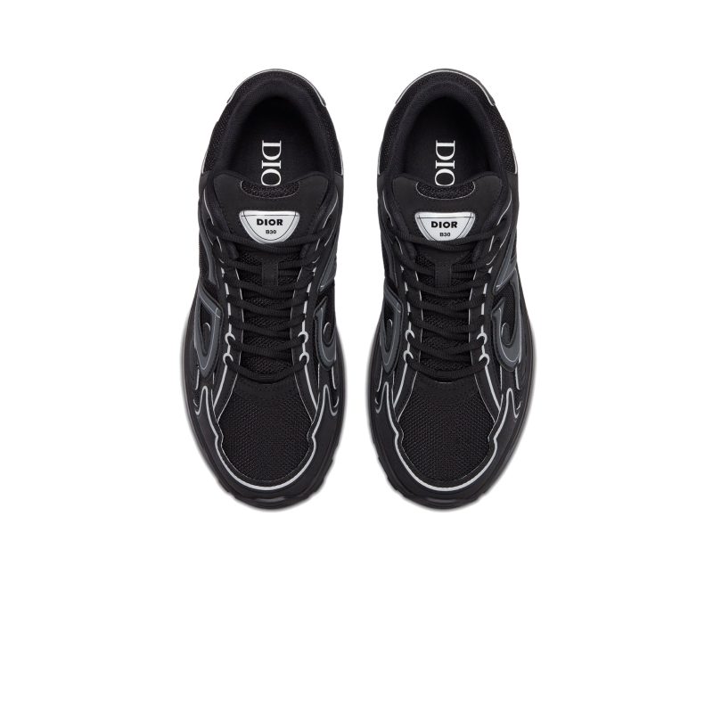 Dior B30 Technical Mesh Black Trainer Crepslocker Top