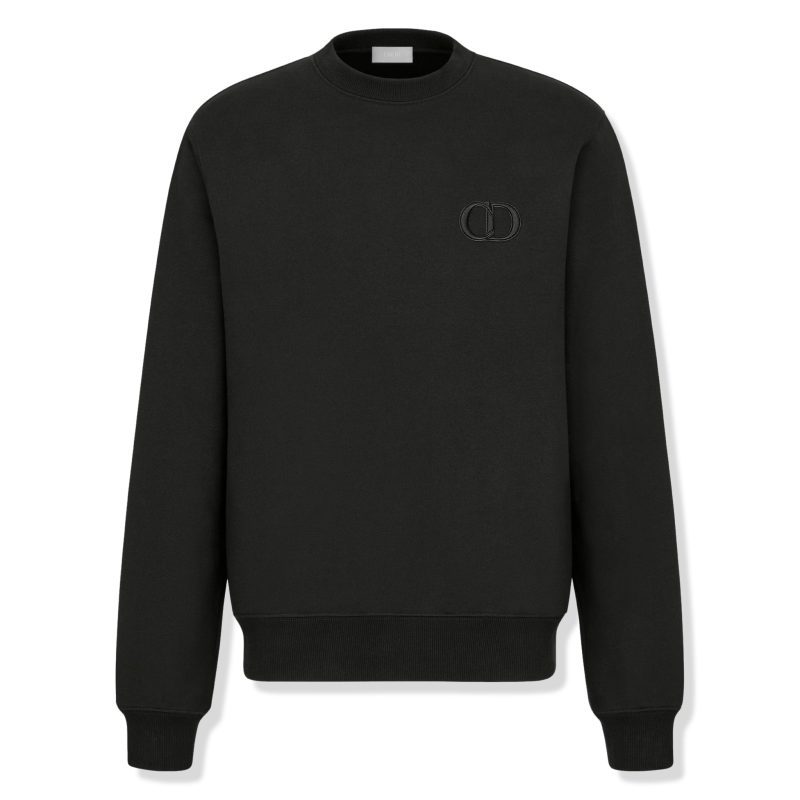 Dior CD Icon Black Sweatshirt Crepslocker Front