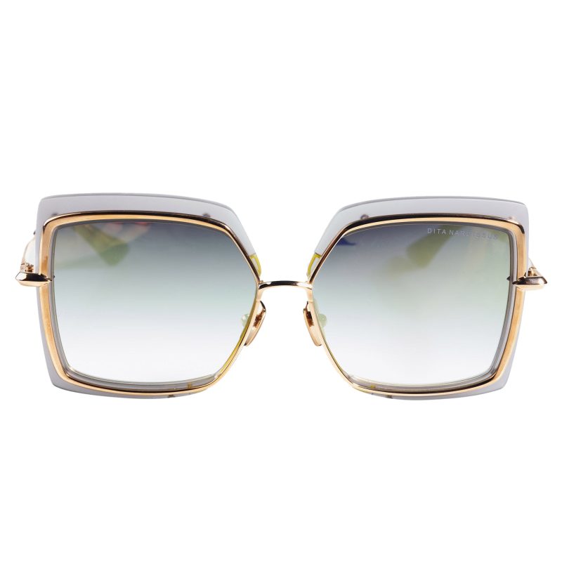 Dita Eyewear Narcissus Crystal Gold Sunglasses Crepslocker Front