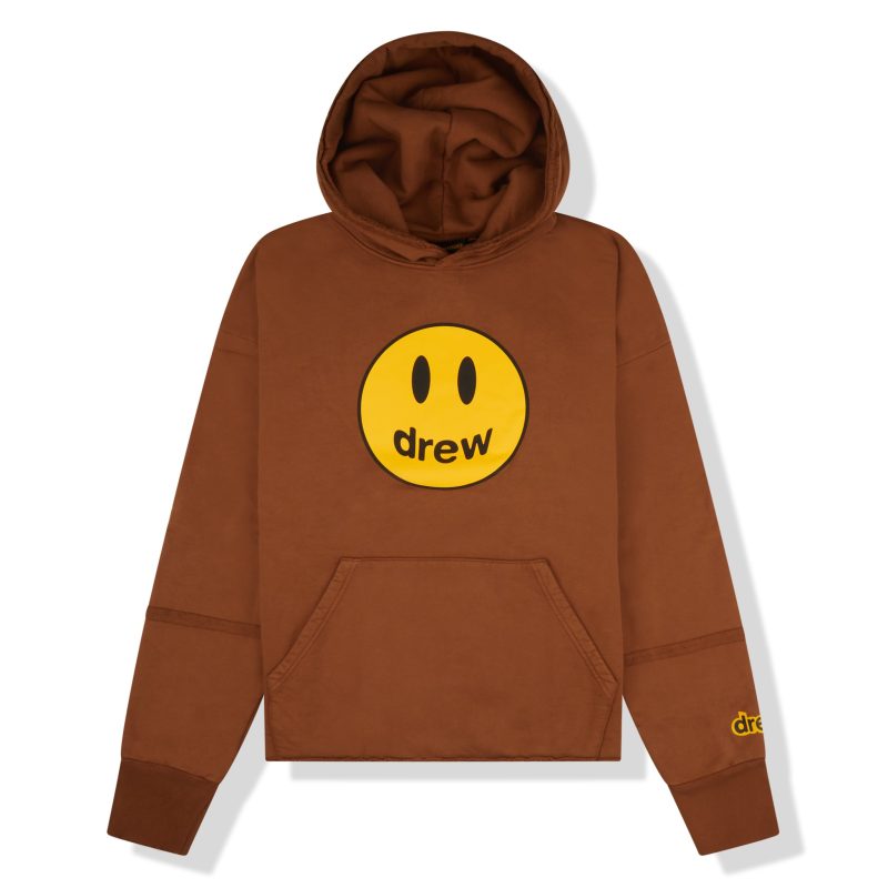 Drew House Mascot Deconstructed Hoodie Brown Crepslocker Front