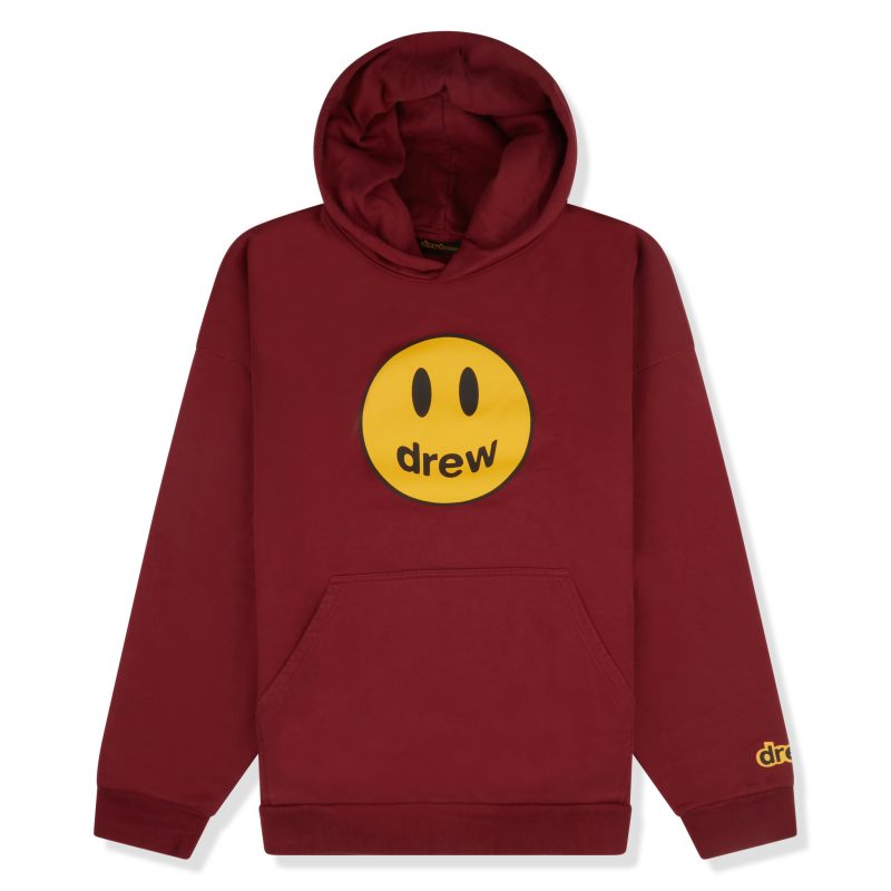 Drew House Mascot Hoodie Burgundy Crepslocker Front