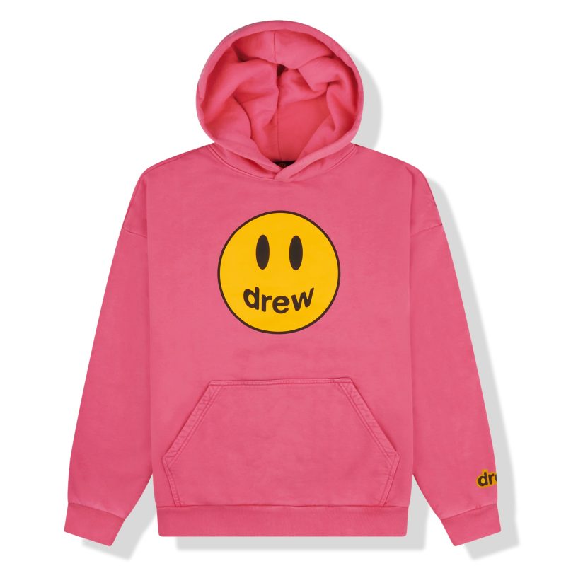 Drew House Mascot Hoodie Hot Pink Crepslocker Front 1