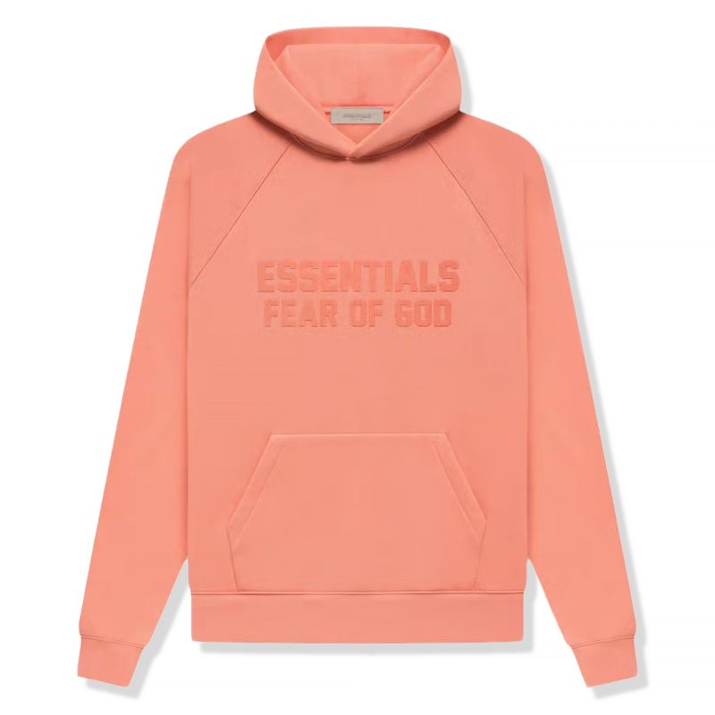 Fear Of God Essentials Coral Hoodie FW22 Crepslocker Front