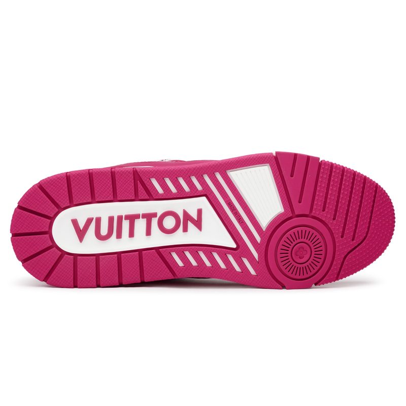 Louis Vuitton LV Trainer Fuchsia Sneaker Crepslocker Sole