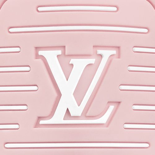 Louis Vuitton LV Trainer Rose Sneaker Crepslocker Close Up