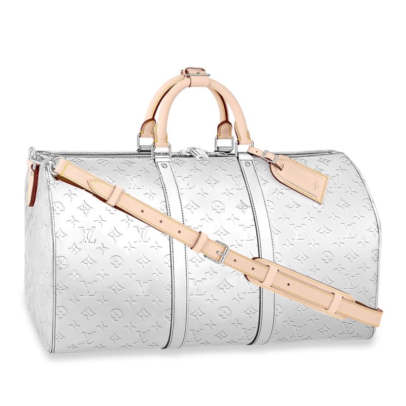 Louis Vuitton Monogram Mirror Keepall 50 Crepslocker Front Side 4c578831 08a3 4175 848c 8b6f29845e60