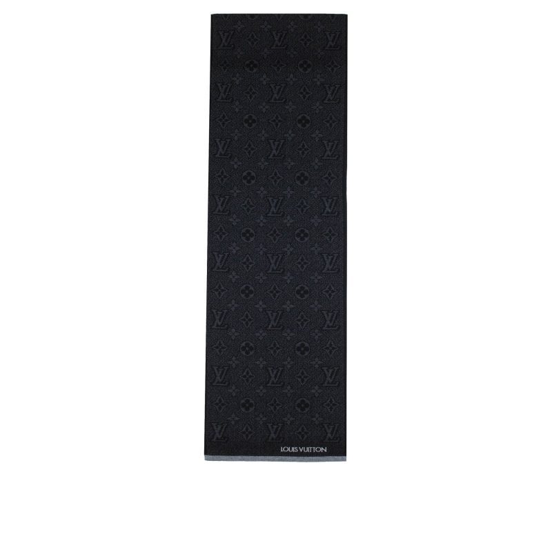 Louis Vuitton My Monogram Eclipse Scarf Black long