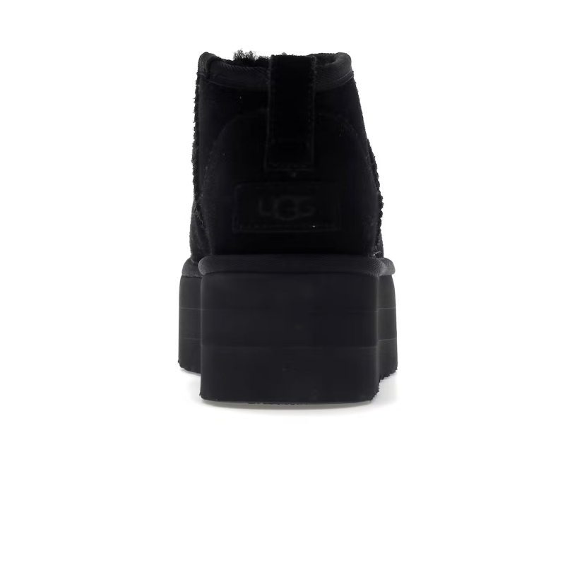 UGG Classic Ultra Mini Platform Black W Crepslocker Back