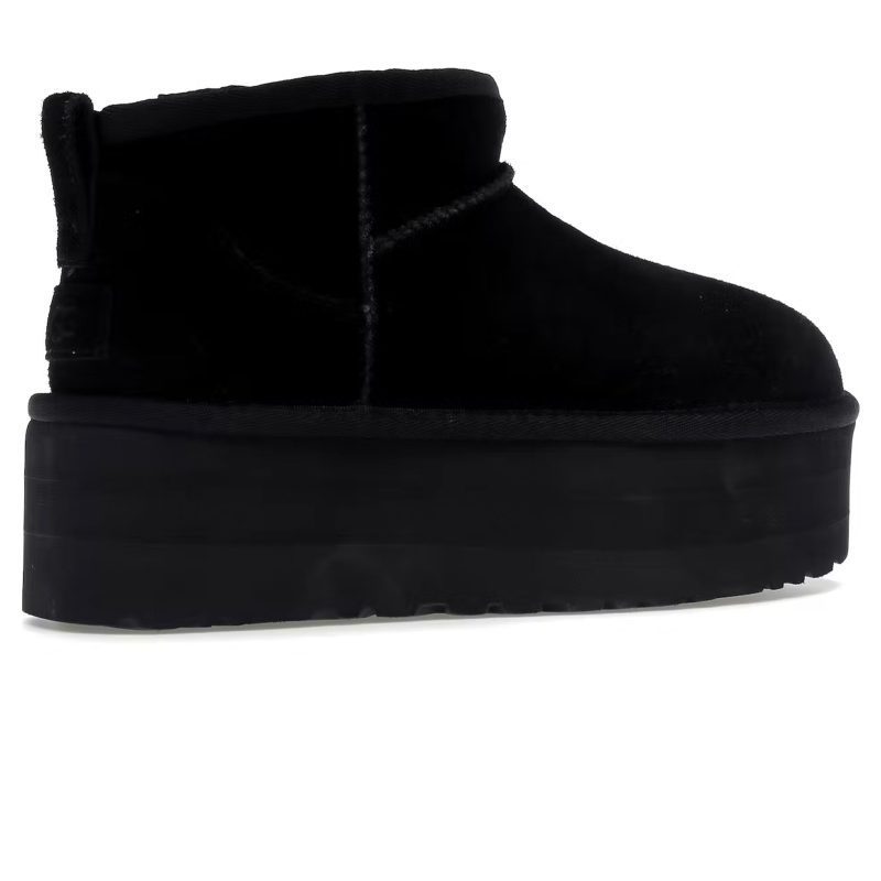 UGG Classic Ultra Mini Platform Black W Crepslocker Back Side