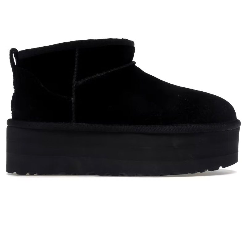 UGG Classic Ultra Mini Platform Black W Crepslocker Front