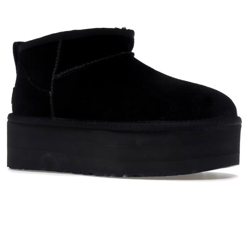 UGG Classic Ultra Mini Platform Black W Crepslocker Front Side