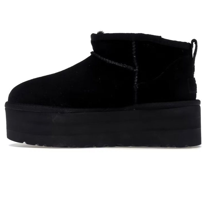 UGG Classic Ultra Mini Platform Black W Crepslocker Side