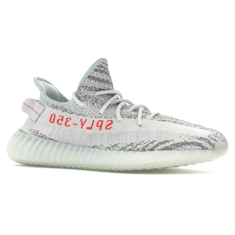 Yeezy Boost 350 V2 Blue Tint Crepslocker Front Side