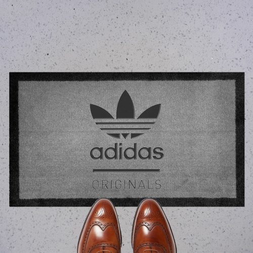 adidas originals light grey doormat 70x40cm mats