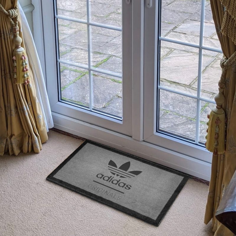 adidas originals light grey doormat 70x40cm room