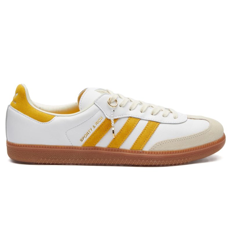 adidas samba og sporty rich white bold gold if5661 side