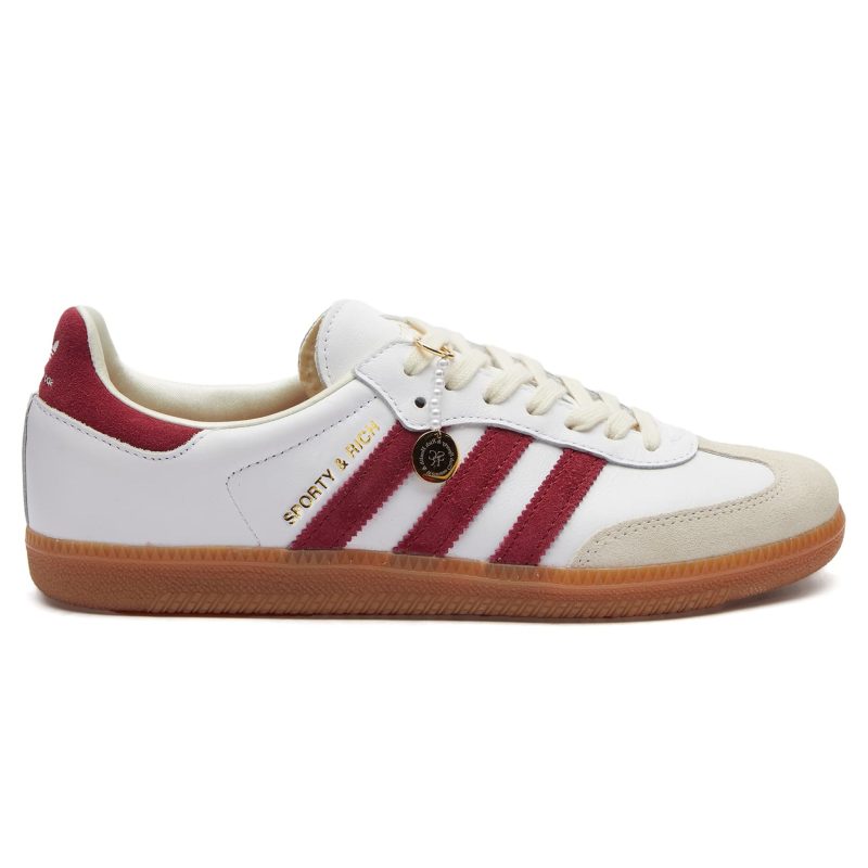 adidas samba sporty rich white collegiate burgundy if5660 side