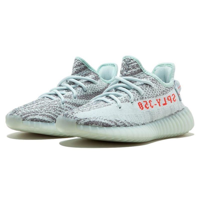 adidas yeezy boost 350 v2 blue tint b37571 front side