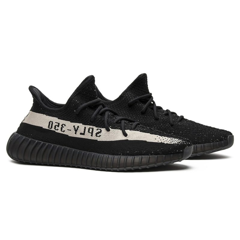 adidas yeezy boost 350 v2 core black white oreo by1604 front side