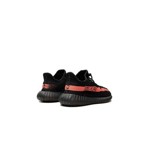 adidas yeezy boost 350 v2 kids core black red hp6591 heel