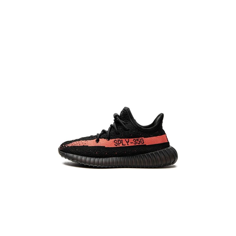 adidas yeezy boost 350 v2 kids core black red hp6591 side