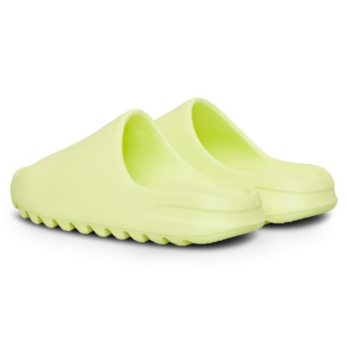 adidas yeezy slide glow green gx6138 heel