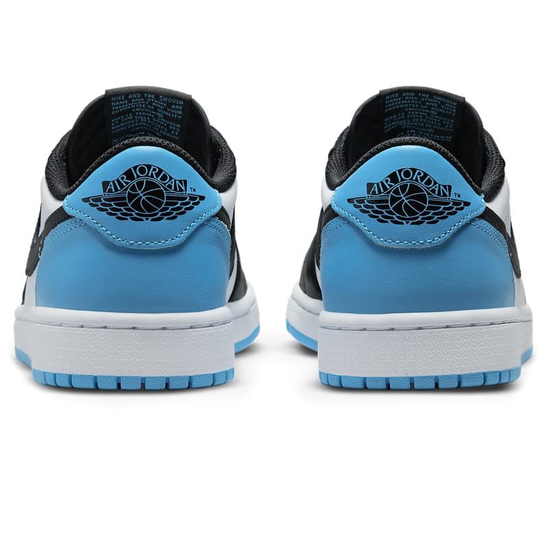 air jordan 1 low black dark powder blue w cz0775 104 heel