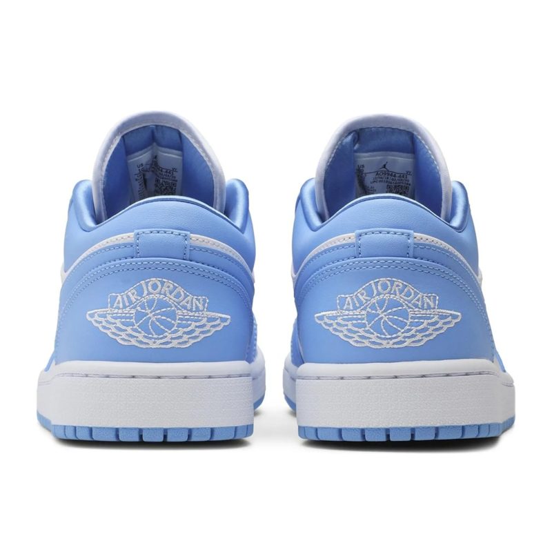 air jordan 1 low unc w ao9944 441 back