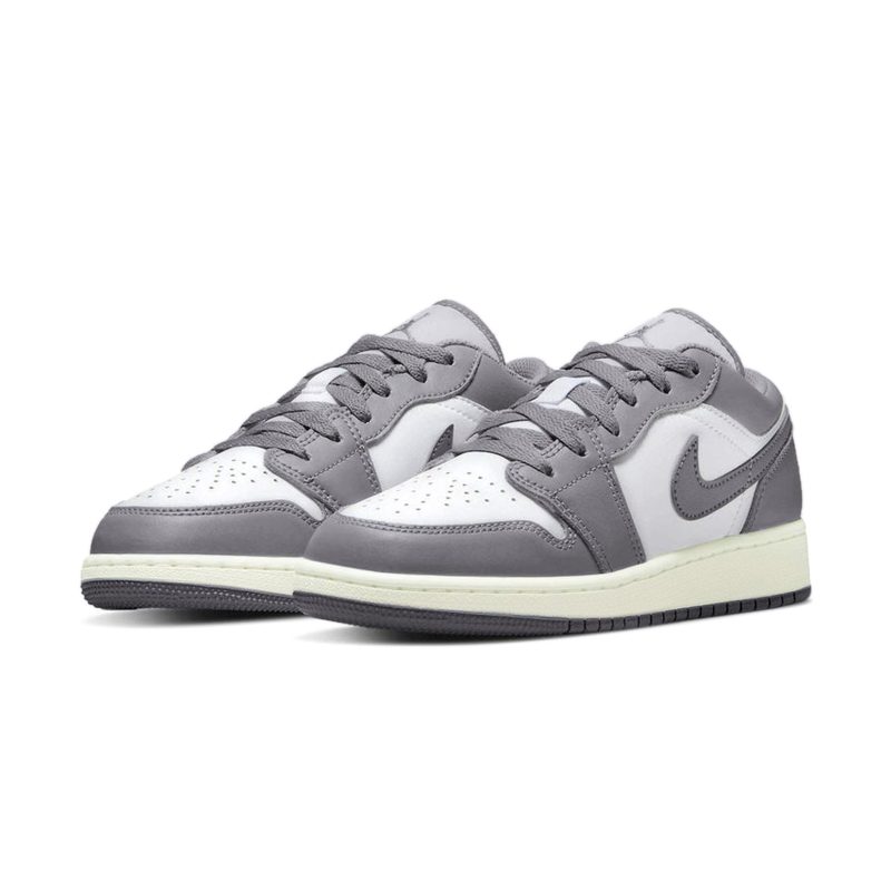 air jordan 1 low vintage grey gs 553560 053 crepslocker front side1