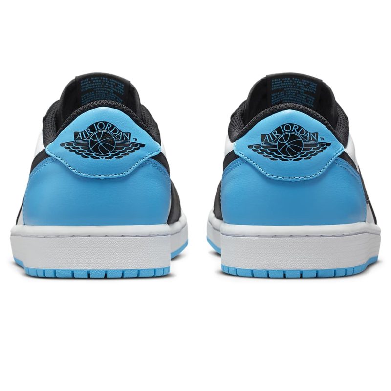 air jordan 1 low vintage og black dark powder blue cz0790 104 heel