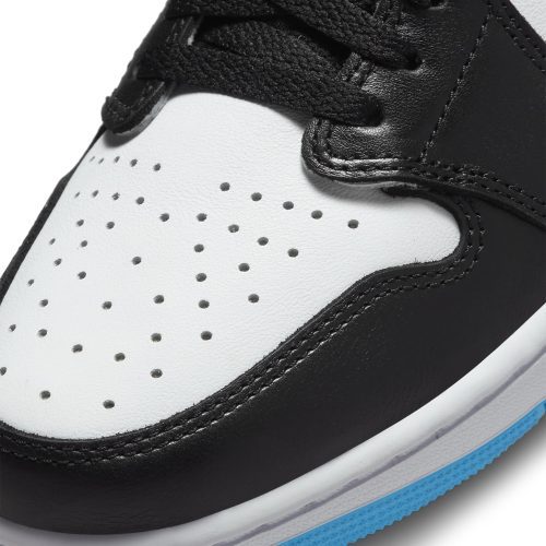 air jordan 1 low vintage og black dark powder blue cz0790 104 toe box