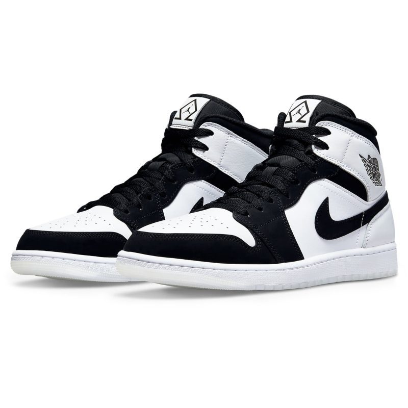 air jordan 1 mid diamond shorts dh6933 100 front side