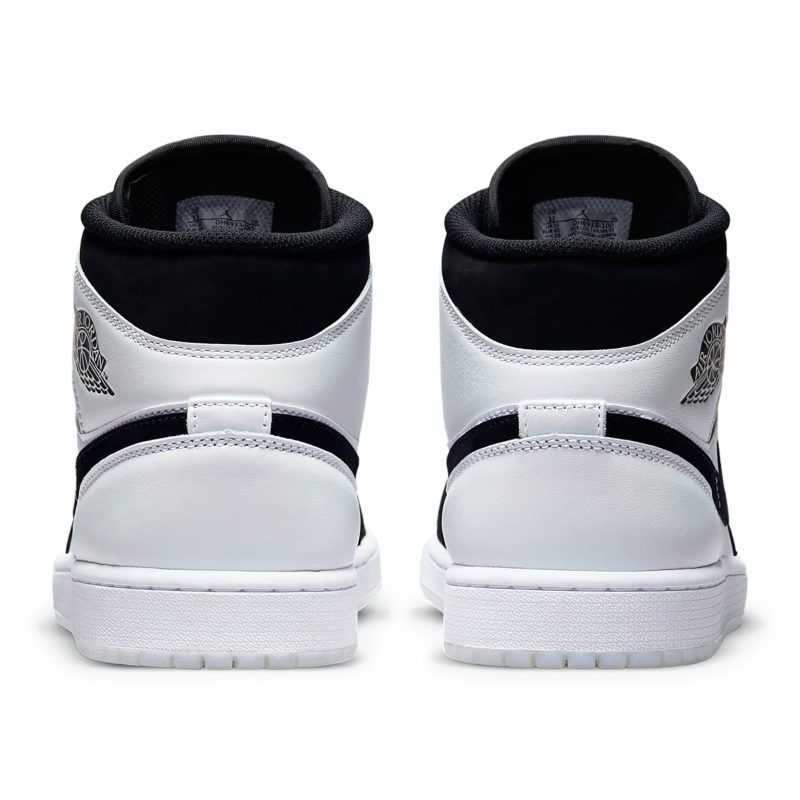 air jordan 1 mid diamond shorts dh6933 100 heel