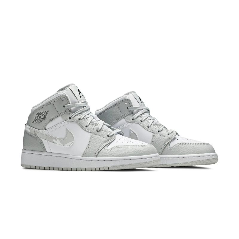 air jordan 1 mid grey camo gs dd3235 100 front side